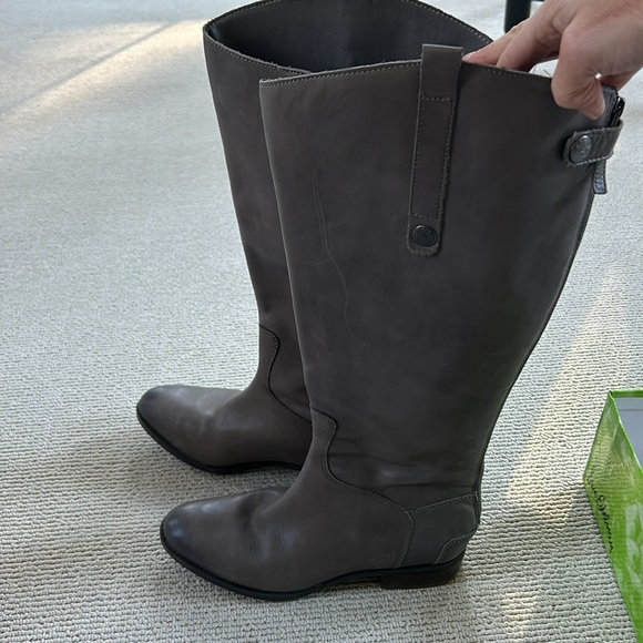 🌿Sam Edelman grey leather tall boots, size 7.5🌿 - Picture 3 of 9